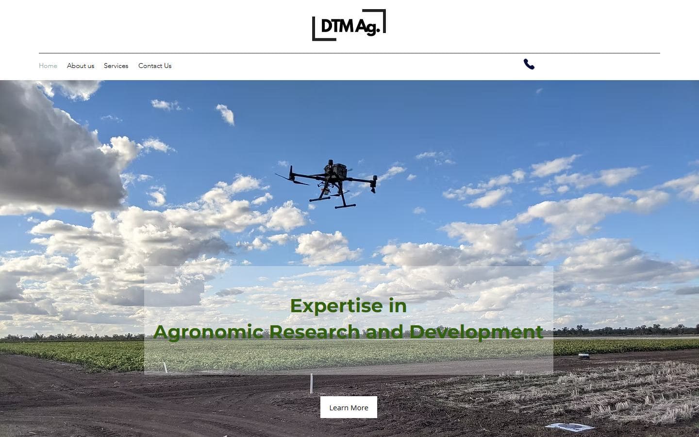 Homepage of DTM Ag, dtmag.com.au, captured September 2026
