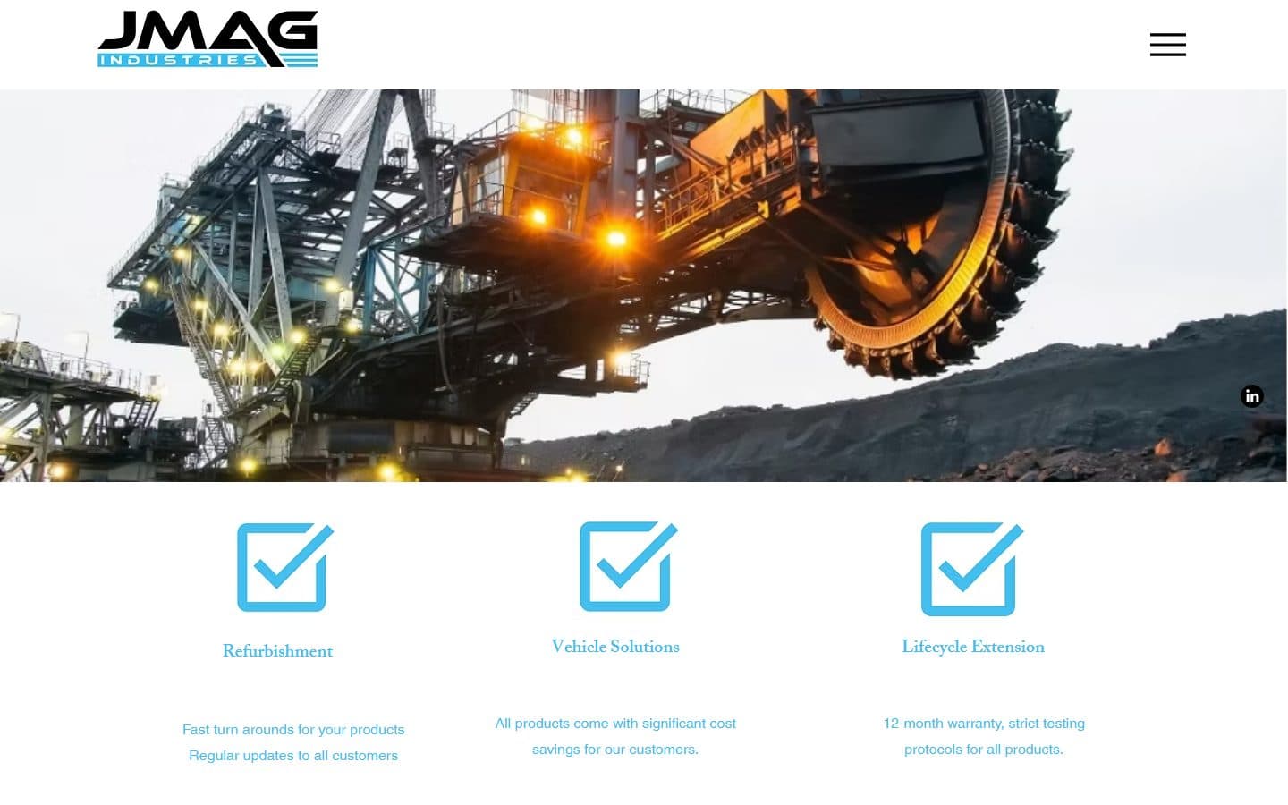 Homepage of JMAG Industries, jmagindustries.com.au, captured September 2026